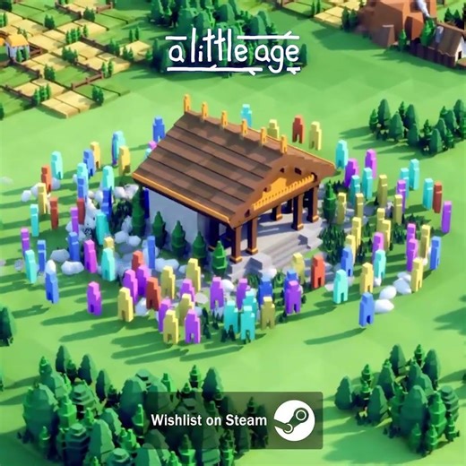 All hues coming together in celebration as one meeple! #indiegame #citybuilder #cozygames