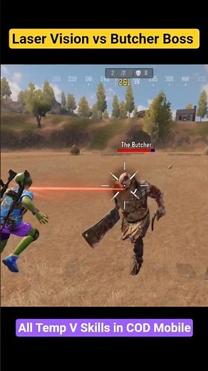 Laser Vision vs Butcher Zombie | All Temp V Skills in COD Mobile | Call of Duty Mobile