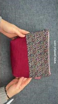 Cómo coser un Neceser con Tela Waffle (Paso a paso) 🪡 #shorts