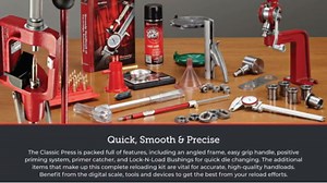 Amazon.com : Hornady Lock-N-Load Classic Kit – Ammunition Reloading Press Kit, Includes Classic Press, Powder Measure, Digital Scale and More – Everything Needed for Fast and Reliable Reloading – Item 085003 : Gunsmithing Tools And Accessories : Sports & Outdoors