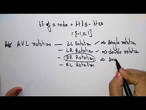 AVL tree rotation examples | RR & RL rotation | DS | Data Structures | Lec-43 | Bhanu Priya