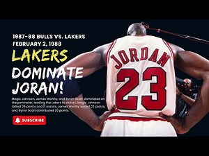 Bulls vs. Lakers 1987-88 | Magic, Worthy, Scott Dominate Jordan | Full Game