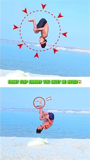 Front Flip Mistakes | Noob vs Pro #acrobatics #stunt #rajnishflyking #viralshorts