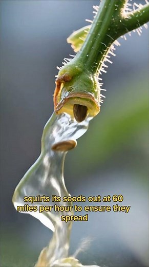 Nature’s Seed Cannon 🥒 #biology #nature
