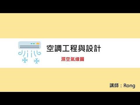 冷凍空調工程技師，空調工程與設計－2-6濕空氣線圖