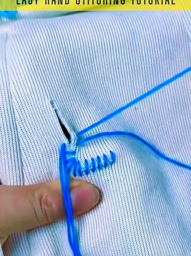 Easy Hand Stitching to Repair Holes in Clothes