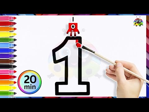 How To Draw Numbers 1 To 20 With Numberblocks | Drawing & Coloring Tutorial For Kids |Easy Art Ideas