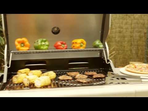 Outback Meteor Gas Barbecue with Multi Cook Plate System - Stainless Steel