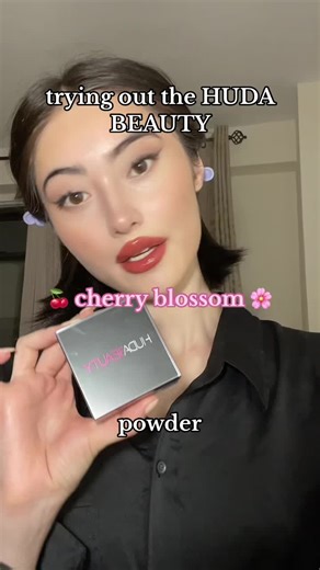 Huda Beauty Cherry Blossom Powder Review and First Impressions