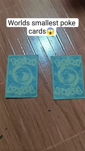 World's smallest Pokemon cards😱🤯 #shorts #rateitorhateit #pokemon