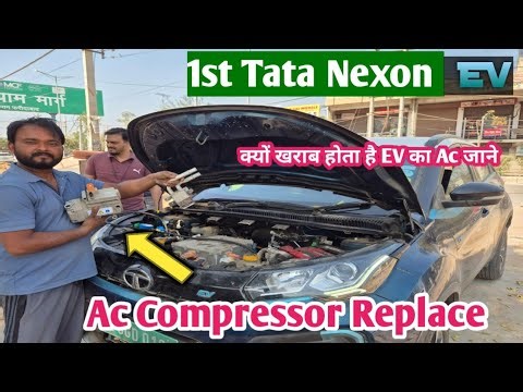 How to Change Ac Compressor Tata Nexon Ev ? Nexon ev Ac Compressor Replace || #tataev