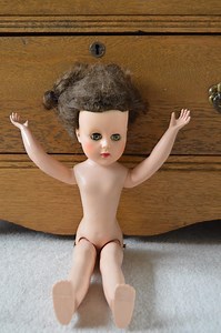 Vintage 1940s Fashion Doll: Moveable Limbs, Green Eyes, Woven Hair - Etsy