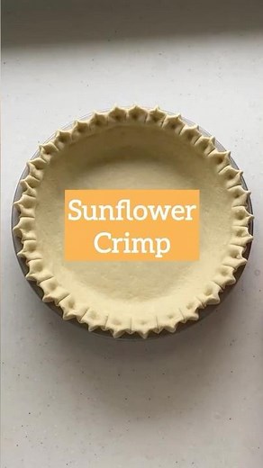Make Your Pie Look Amazing With This Sunflower Crimp