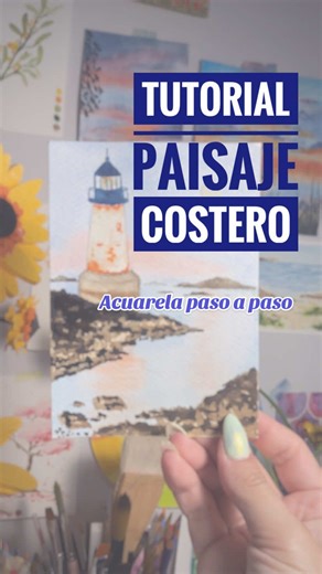 Tutorial Acuarela: Paisaje Costero Paso a Paso