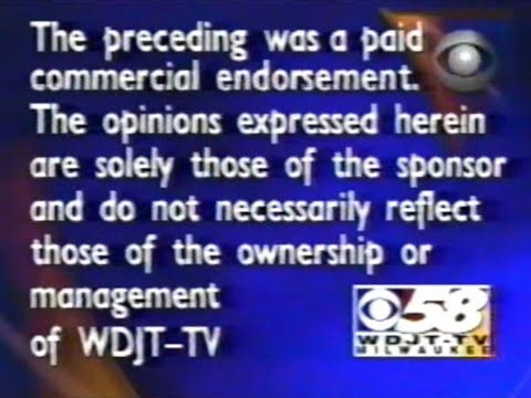 WDJT commercials, 6/29/2001