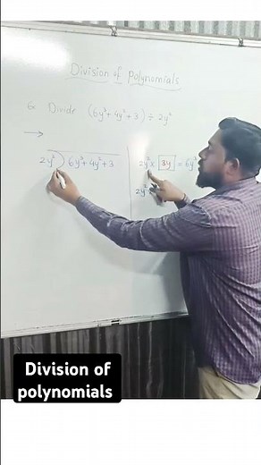 Division of polynomials class 8 | To divide polynomial by monomial |#shorts #polynomials