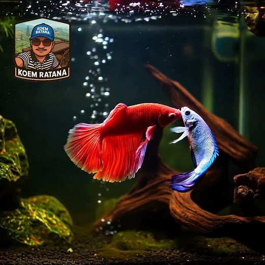 siamese fighting fish fighting each other