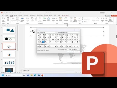 How to Insert Symbols Into PowerPoint Presentation