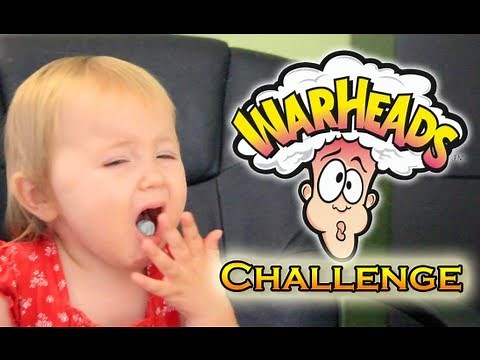 WARHEADS CHALLENGE: Kids Eating Warheads For The First Time