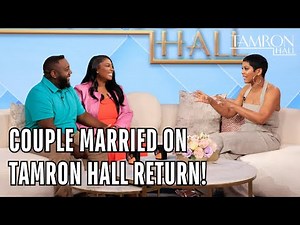 People Magazine Featured Couple Married on Tamron Hall Return!