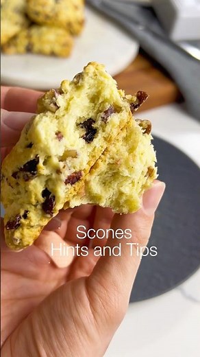 Hints and Tips for Scones #bakingfromscratch #baking #recipe #scones #food #cranberries #dessert