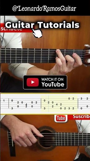 BOURREE In E minor - J S Bach 🎸 || Tutorial + TABS || #guitartutorial #shorts #classicalguitar