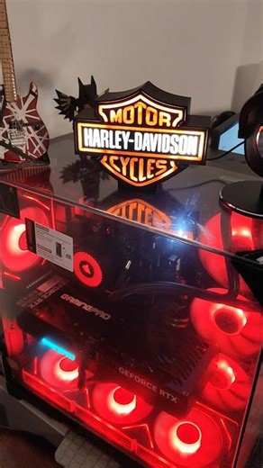 Gaming Setup #rtx5080 #logitechg502 #razor #harleydavidson #samsungodyssey #gamingcomputer