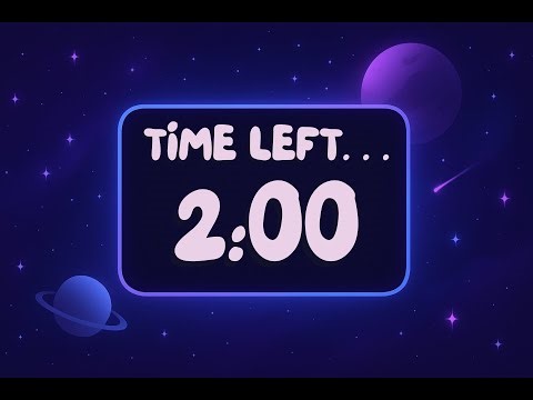 2 Minute Focus Timer | Galaxy Countdown | Study & Work | Timer’s Up