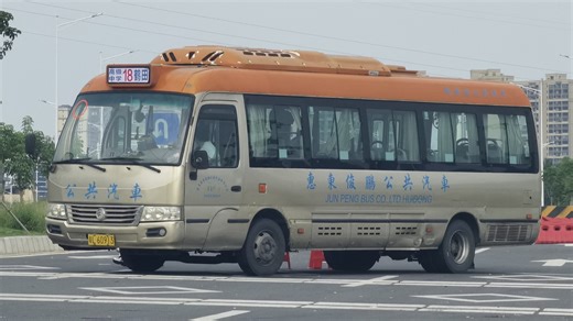 【惠州公交】惠东18路复原(高级中学-鹤田)前方展望POV