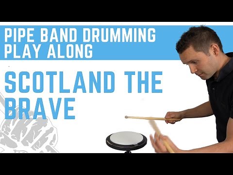Scotland the Brave Pipe Band Drum Score