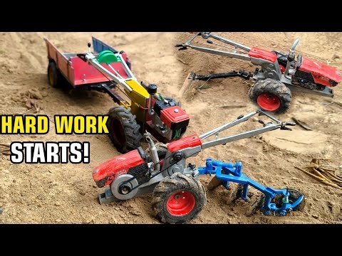 Hard Work Begins! RC Mini Tractor Plowing The Field🚜🌾 | Realistic Farming Action