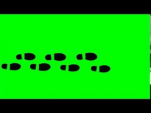 GREEN SCREEN FOOT STEPS