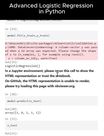 Advanced Logistic Regression in Python