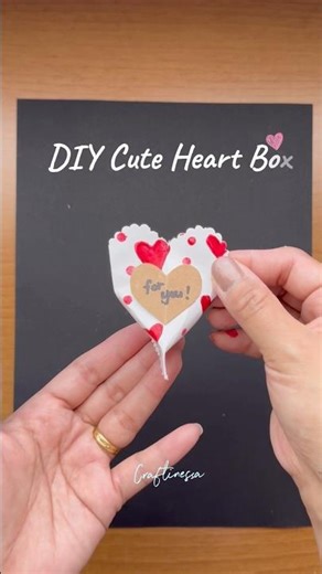 DIY Cute Heart Box 💝 | Easy Valentine Gift Idea You’ll Love! #valentinesdaybox #valentinebox #diy