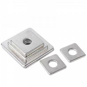 [Hot Item] 304 Stainless Steel Square Washer M3-M16 Square Gasket for Curtain Wall and Machines
