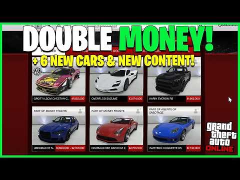 DOUBLE MONEY, 6 NEW CARS, NEW MISSIONS & DISCOUNTS! GTA Online Weekly Update