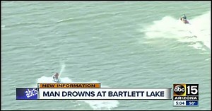 Man slips into Bartlett Lake, doesn't resurface