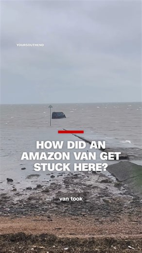 An Amazon truck drove onto "extremely dangerous" mudflats and had to be recovered by a farmer. The path dates back 600 years and is not intended for vehicles. Read more: https://cnn.it/465kLlW | CNN
