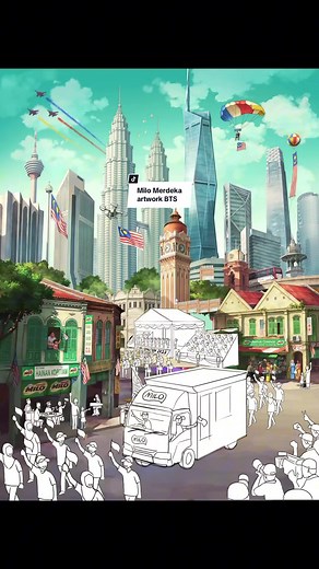 Behind the Scenes of Milo Merdeka Artwork | Malaysia Day 2023