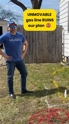 BIGGEST SETBACK YET: The gas line runs right through where we were planning to dig our egress window to add a fourth bedroom to this property. Now what? 🙈 #flipitforward | HUDU