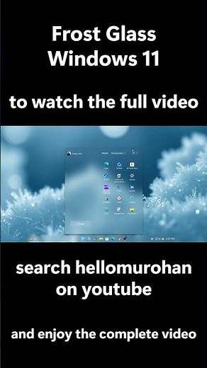 Transform your Windows 11 into a premium Frost Glass Ultra UI ❄️ | ®™ |