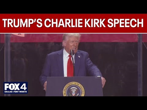 Trump's full speech at Charlie Kirk's funeral
