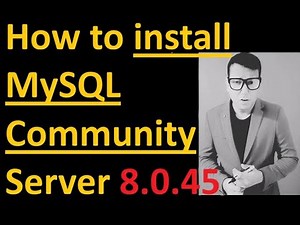 How to install MySQL Community Server 8.0.45