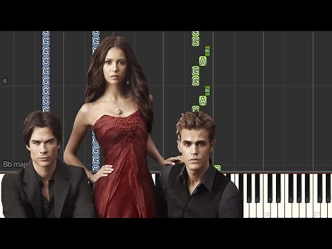 The Vampire Diaries Main Theme - EASY Piano Tutorial