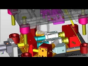 Animation of an Injection Mold design using KeyCreator Direct CAD