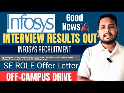 Infosys Interview Results Out 2025 🔥 | System Engineer Trainee Role | Offer Letter |Test Result Info