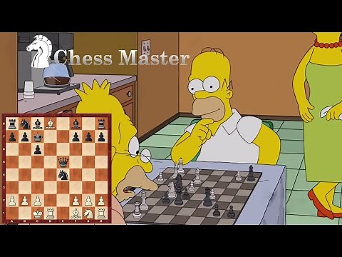 Magnus Carlsen Coaching Homer Simpson - Chess in the Simpsons