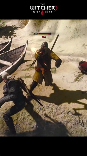 THEY UNDERESTIMATED THE WHITE WOLF. 🐺⚔️ #TheWitcher3 #GeraltOfRivia #GamingShorts