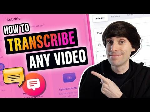 Automatic Video Transcription - Fast & Easy Online Editor!