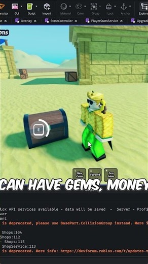Buried Treasure in my Pyramid Game! #roblox #gamedev